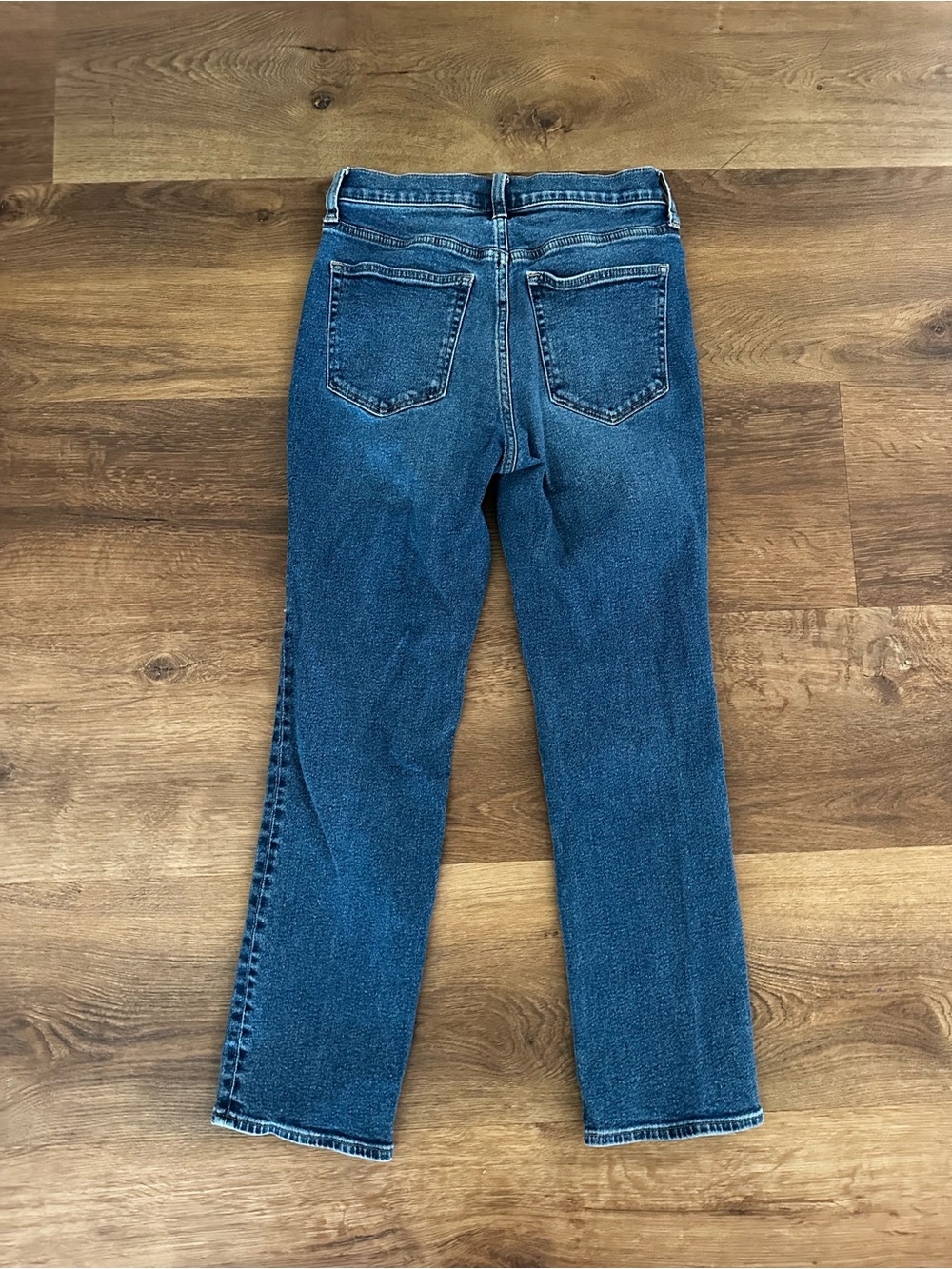 J Crew Essential Straight Button-Fly Blue Denim Jeans Size 26 - Picture 6 of 15